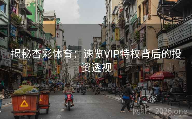 揭秘杏彩体育:速览VIP特权背后的投资透视 揭秘杏彩体育:速览VIP特权背后的投资透视