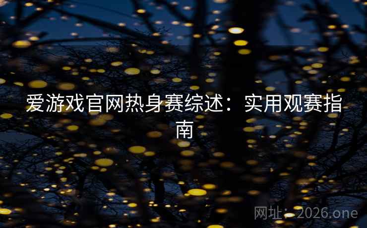 爱游戏官网热身赛综述:实用观赛指南 爱游戏官网热身赛综述:实用观赛指南